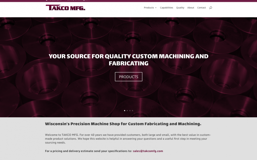 Takco MFG Website