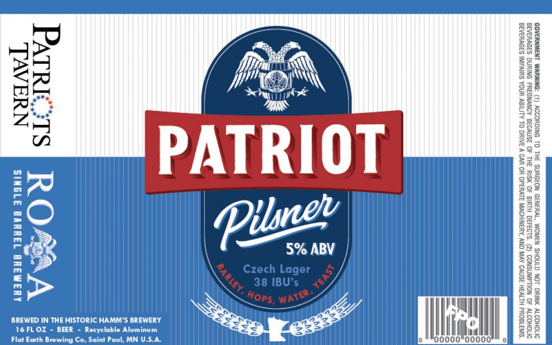 Patriot Pilsner Beer Label