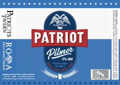 Patriot Pilsner Beer Label